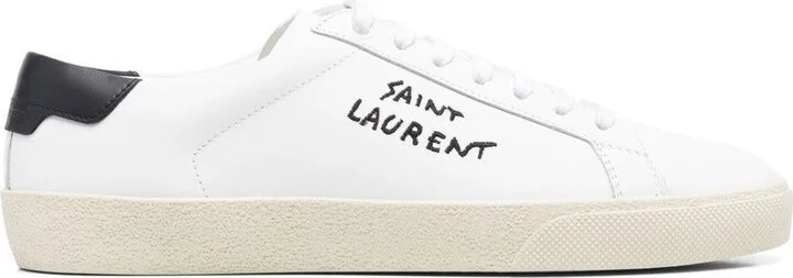 Saint Laurent Court Sl/06 Leather Sneakers