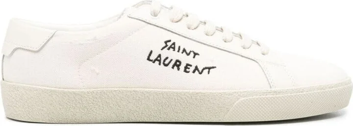 Saint Laurent Court Sl/06 Sneakers With Embroidered Logo Shoes