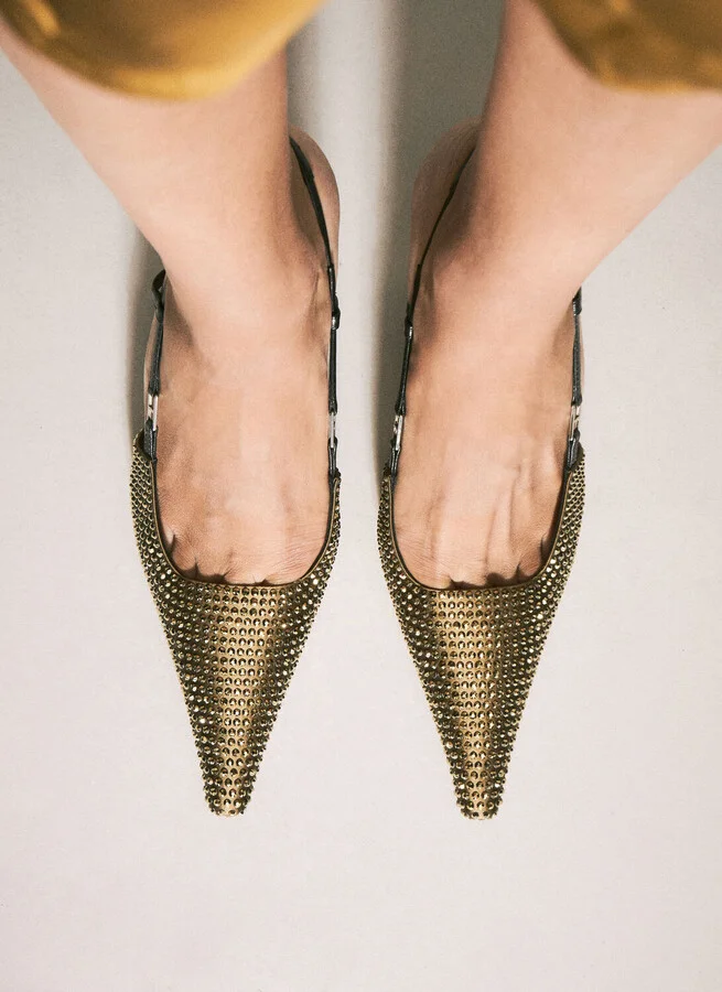 Saint Laurent Crystal-embellished Pumps - Woman Heels Beige Eu - 40 - Image 2