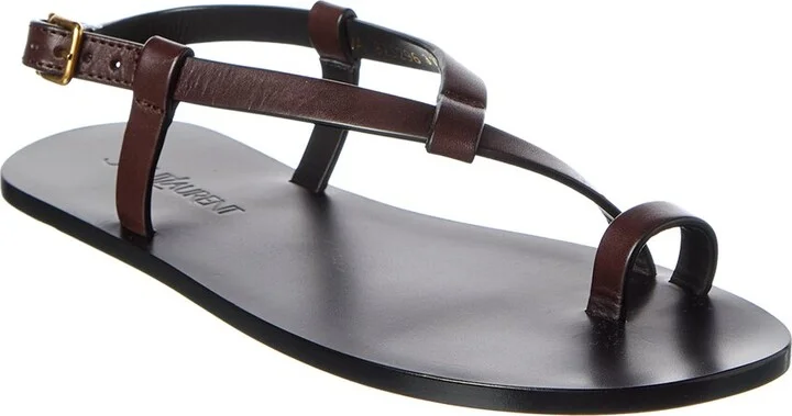 Saint Laurent Culver Leather Sandal