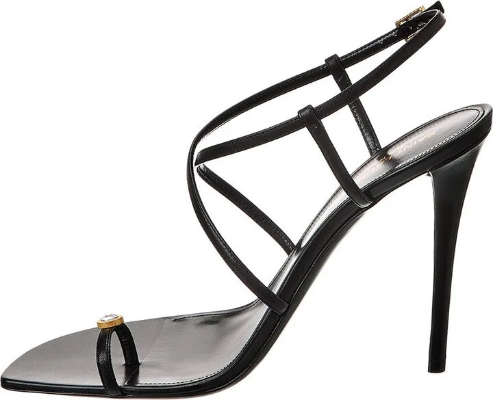 Saint Laurent Date 110 Leather Sandal - Image 2