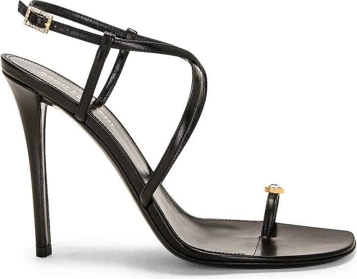 Saint Laurent Date Sandal in Black