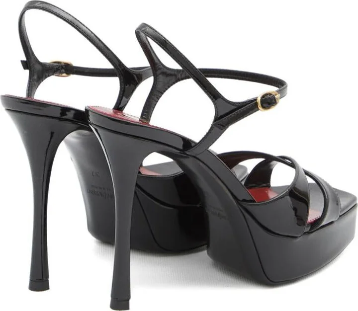 Saint Laurent Debbie Patent Leather Sandals - Image 2