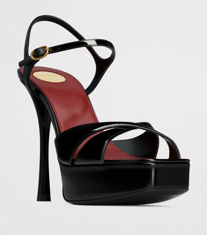 Saint Laurent Debbie Platform Sandals 85 - Image 3
