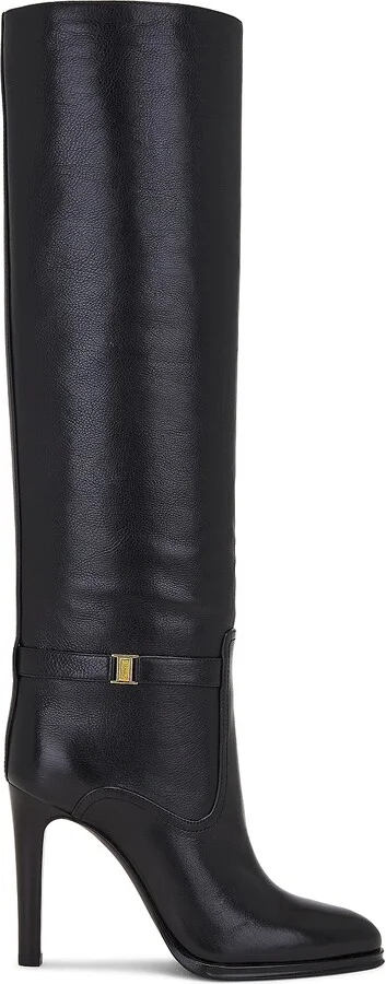 Saint Laurent Diane Boot in Black