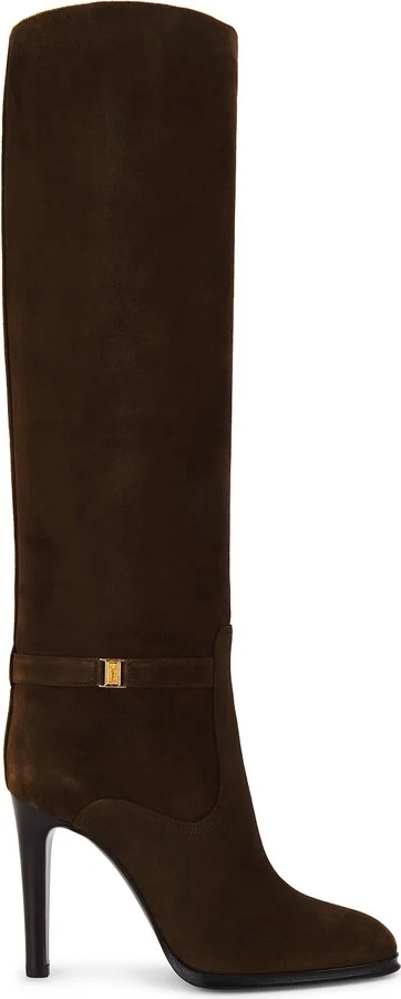 Saint Laurent Diane Boot in Brown