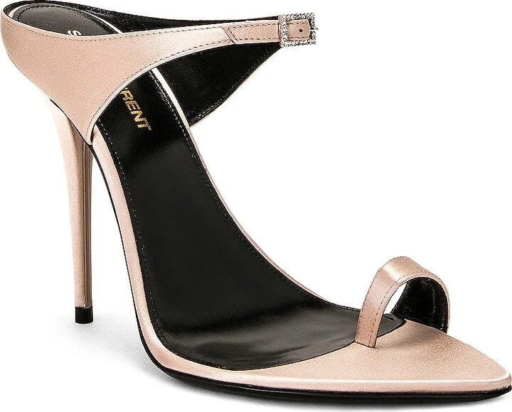 Saint Laurent Dive Sandal in Nude - Image 2