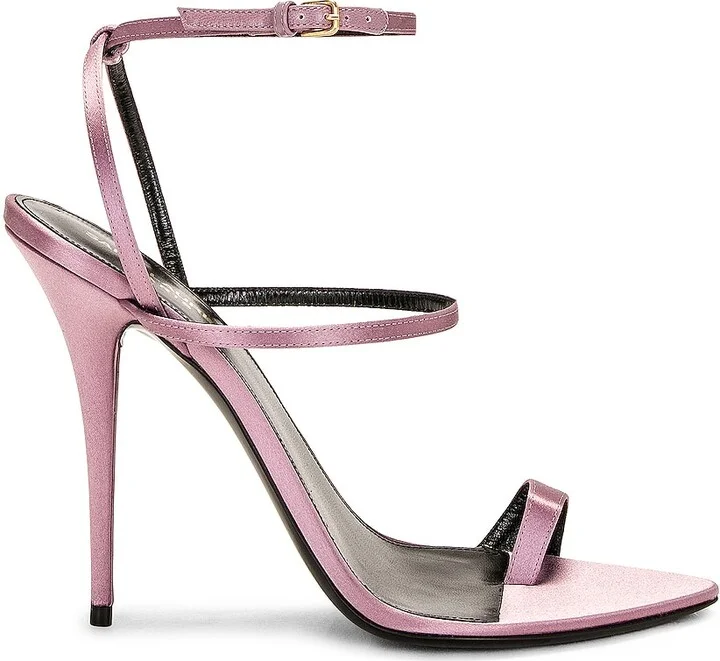 Saint Laurent Dive Sandal in Pink