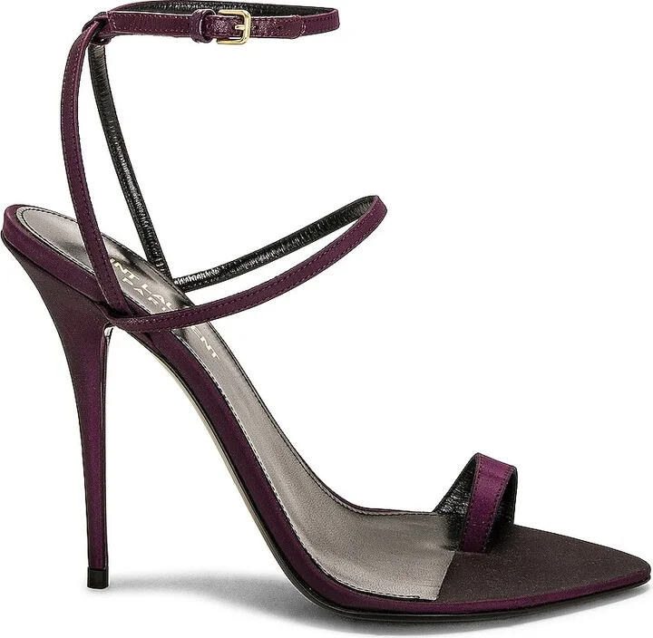 Saint Laurent Dive Sandal in Purple