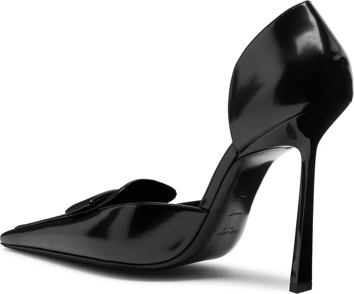 Saint Laurent D'orsay 110 Glossed Leather Pumps - Image 2