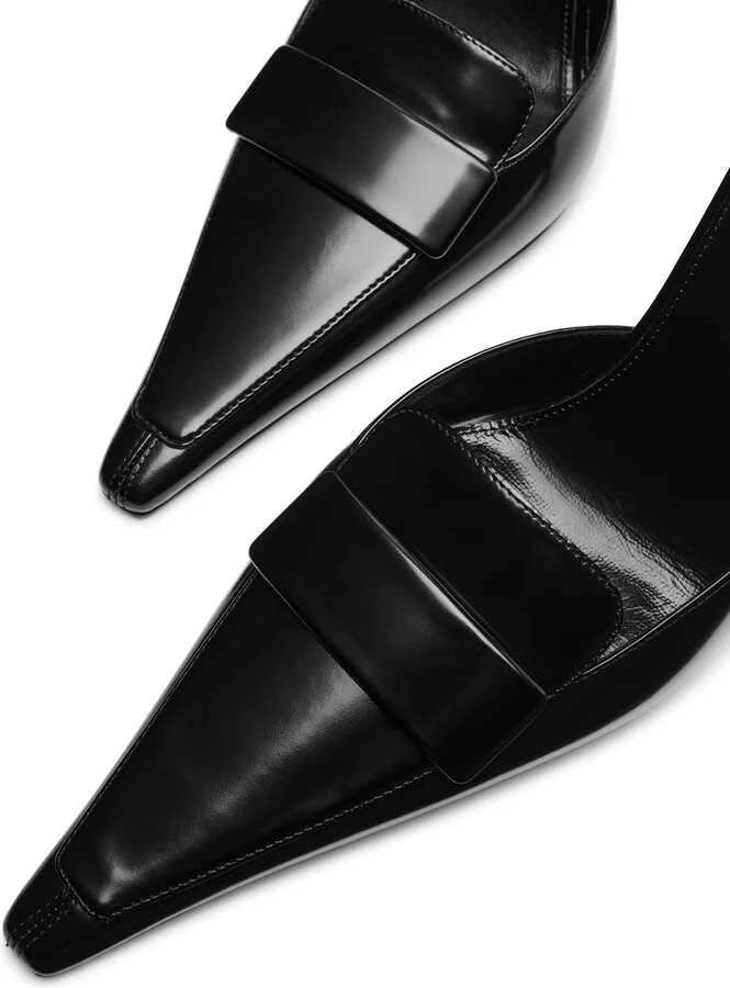 Saint Laurent D'orsay 110 Glossed Leather Pumps - Image 3