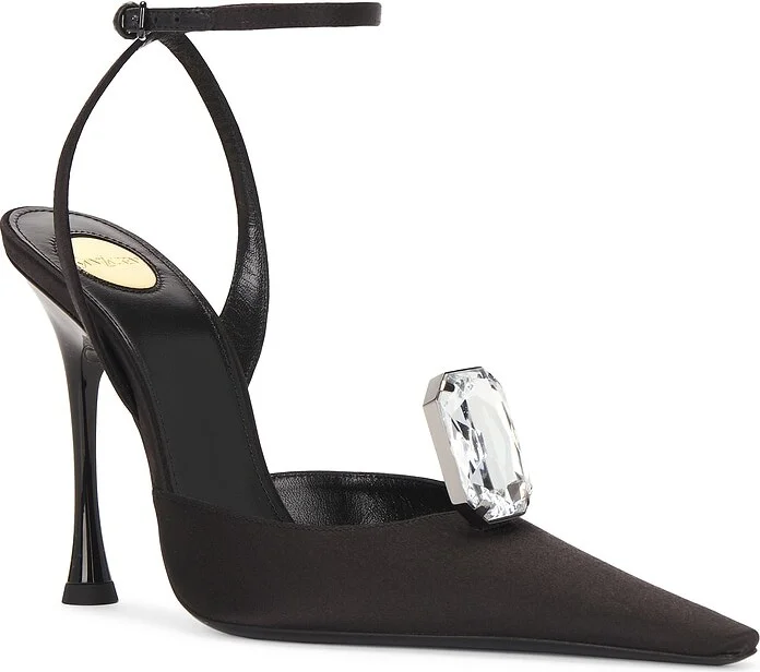 Saint Laurent Doville Pump in Black - Image 2