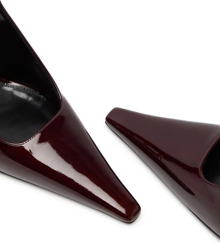 Saint Laurent Dune 110 Patent Leather Slingback Pumps - Image 3