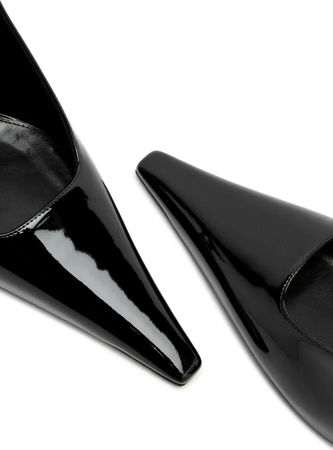 Saint Laurent Dune 110 Patent Leather Slingback Pumps - Image 3
