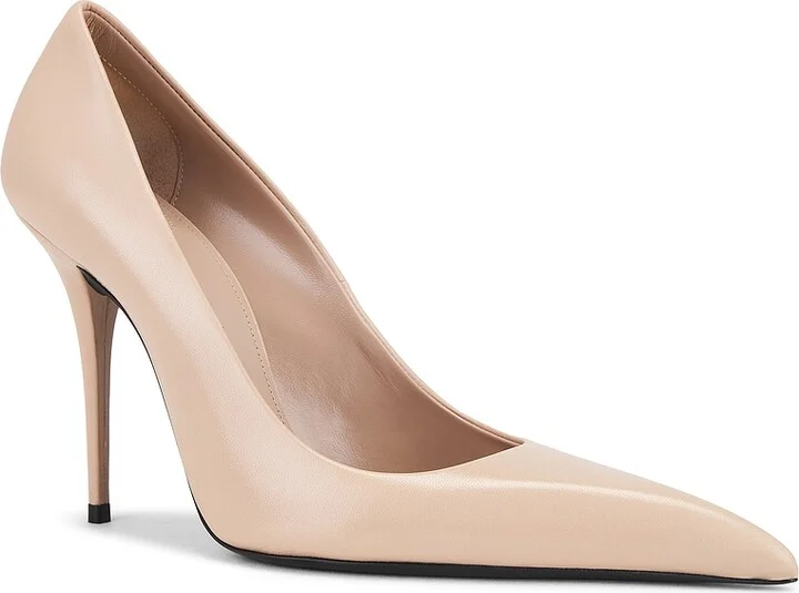 Saint Laurent Elysee Pump in Nude - Image 2