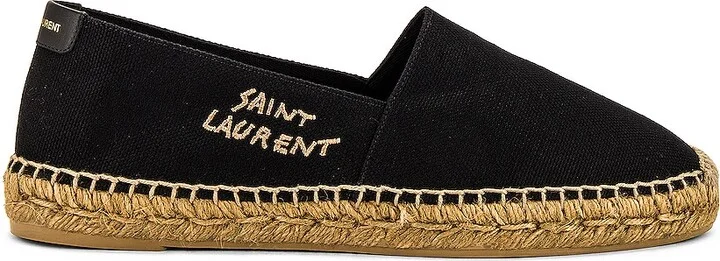 Saint Laurent Espadrille in Black