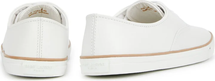 Saint Laurent Feliz Leather Sneakers - Image 3