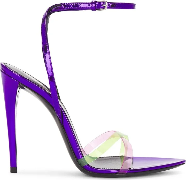 Saint Laurent Fever Sandal in Purple