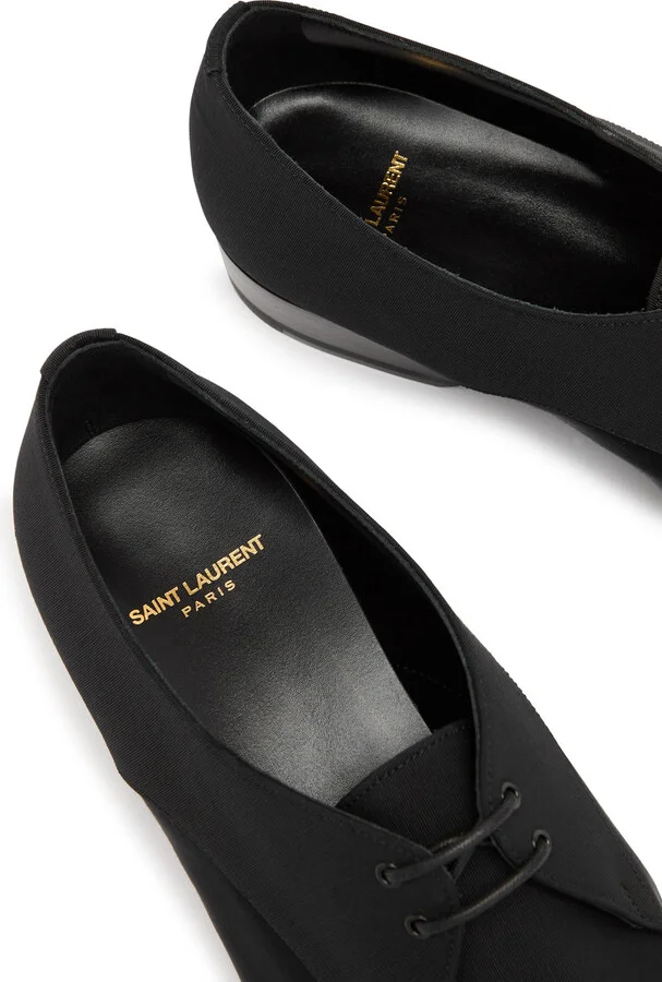 Saint Laurent Gabriel 20 Faille Derby Shoes - Image 4