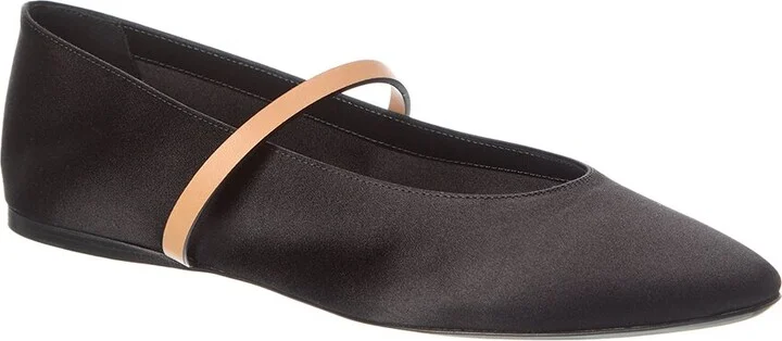Saint Laurent Gio Satin Flat