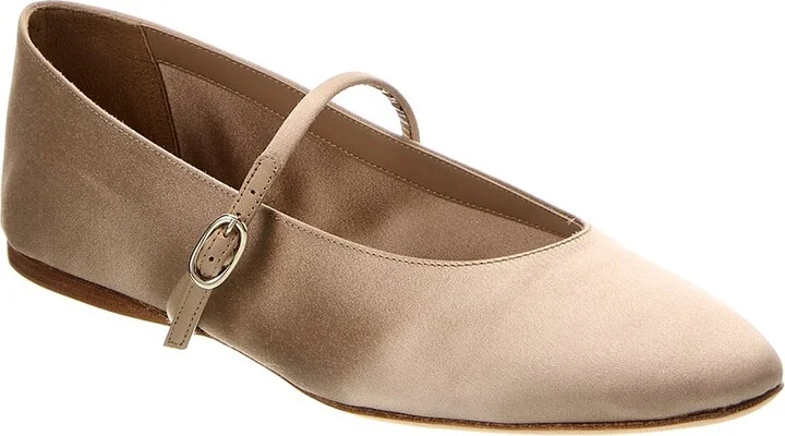 Saint Laurent Gio Silk Ballet Flat