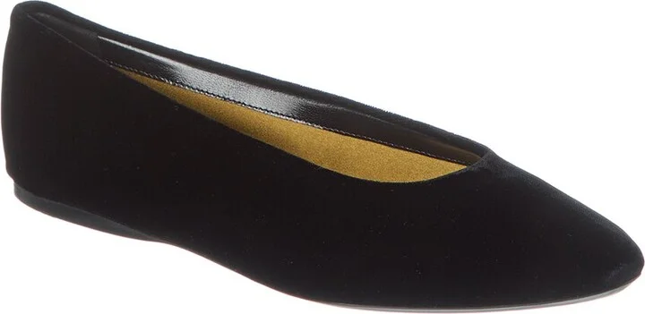 Saint Laurent Gio Velvet Ballet Flat