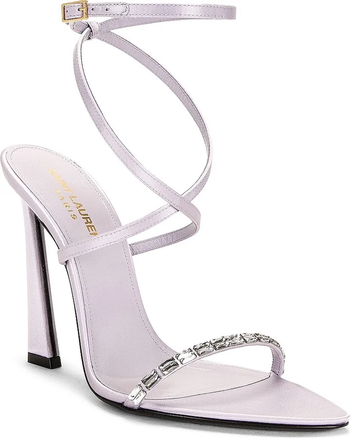 Saint Laurent Gippy 110 Sandal in Lavender - Image 2