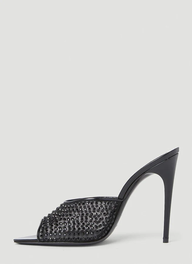 Saint Laurent Gippy Embellished Pumps - Woman Heels Black Eu - 36 - Image 3
