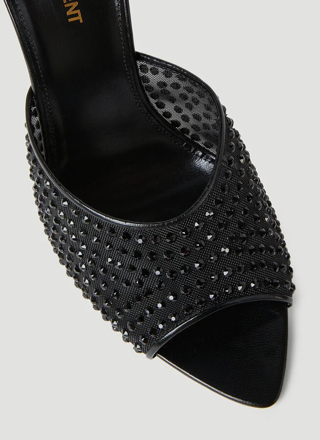 Saint Laurent Gippy Embellished Pumps - Woman Heels Black Eu - 36 - Image 6