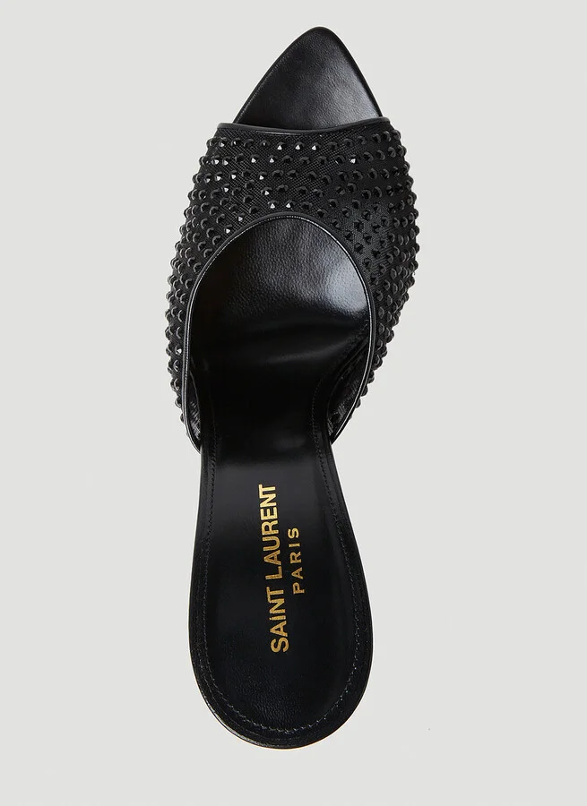Saint Laurent Gippy Embellished Pumps - Woman Heels Black Eu - 36 - Image 7