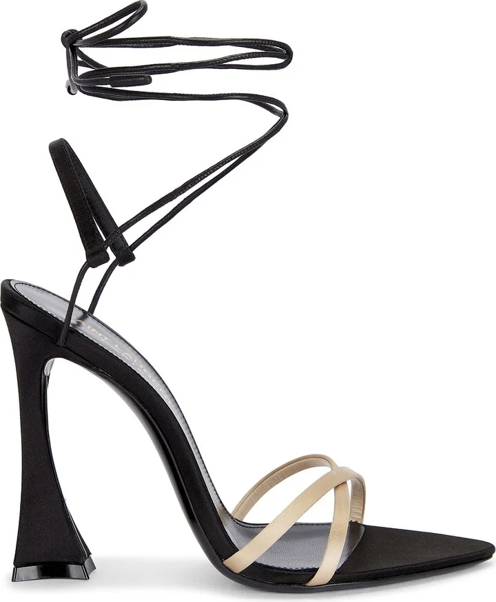 Saint Laurent Gippy Sandal in Black