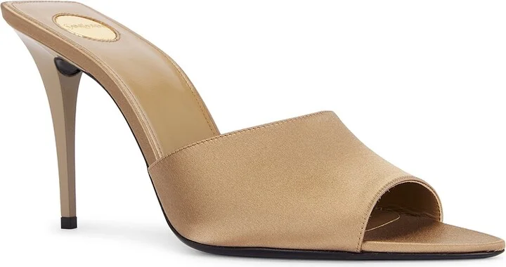 Saint Laurent Giqua Mule Sandal in Beige - Image 2