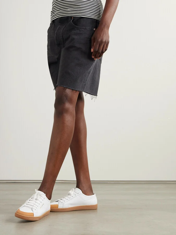 SAINT LAURENT - Gym Leather Sneakers - White - Image 2