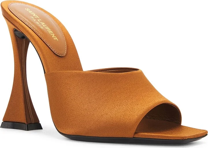 Saint Laurent Hall Mule Sandal in Brown - Image 2