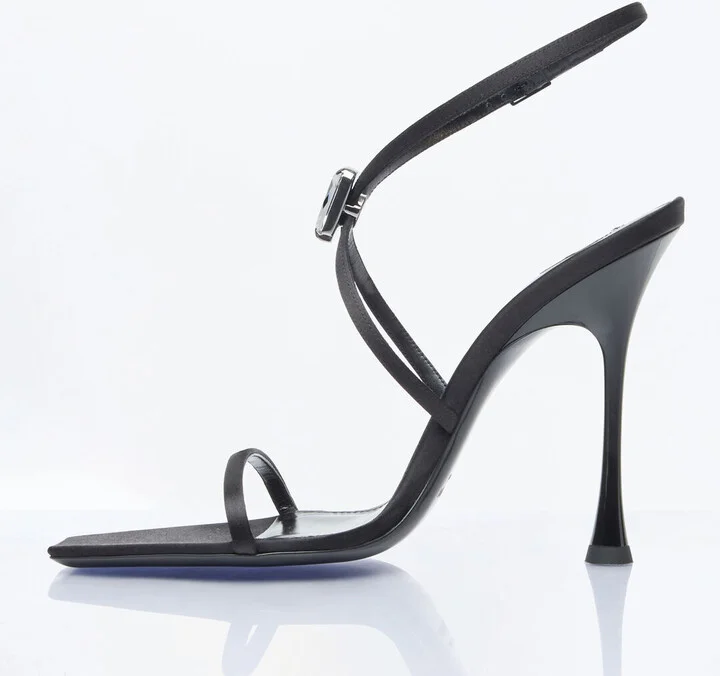 Saint Laurent Harlow Sandals - Woman Heels Black Eu - 40 - Image 4