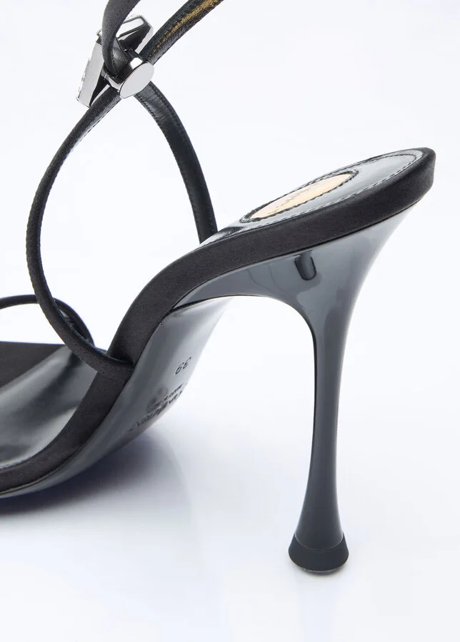 Saint Laurent Harlow Sandals - Woman Heels Black Eu - 40 - Image 6