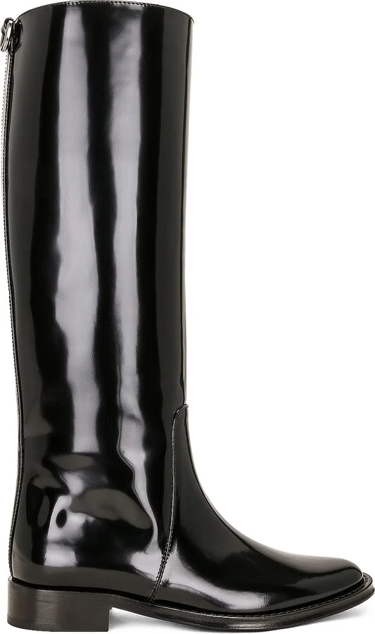 Saint Laurent Hunt Boot in Black