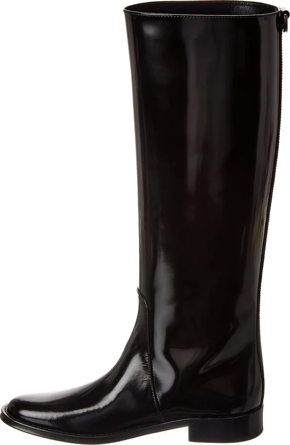 Saint Laurent Hunt Leather Boot - Image 2