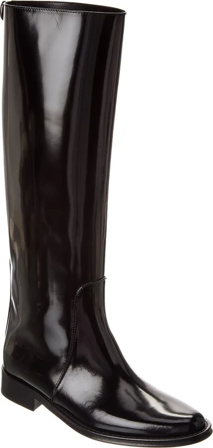 Saint Laurent Hunt Leather Boot