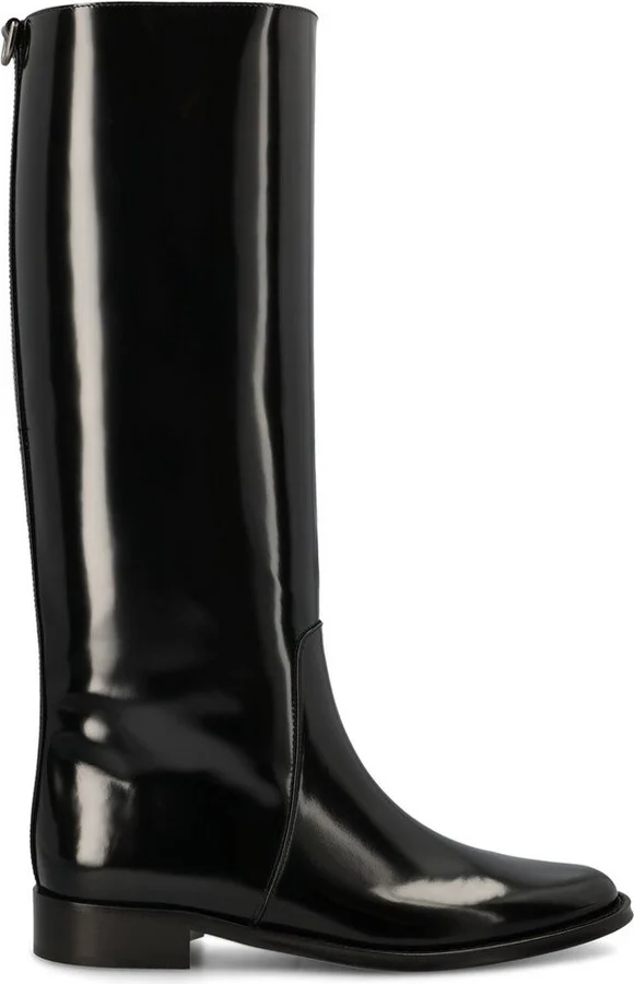 Saint Laurent Hunt Round Toe Boots