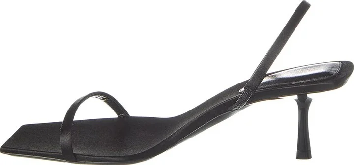Saint Laurent Jaspe 55 Silk Slingback Sandal - Image 2