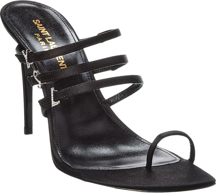Saint Laurent Jerry 95 Satin Sandal