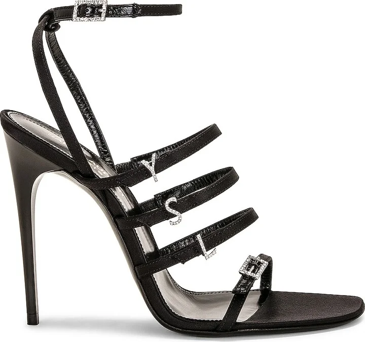 Saint Laurent Jerry Sandal in Black