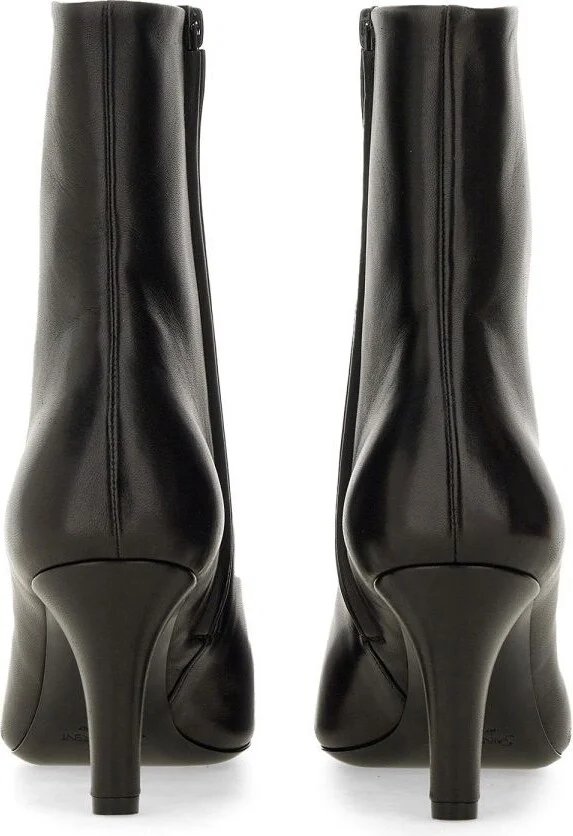 Saint Laurent Jill 75 Booties In Smooth Leather Shoes - Image 3
