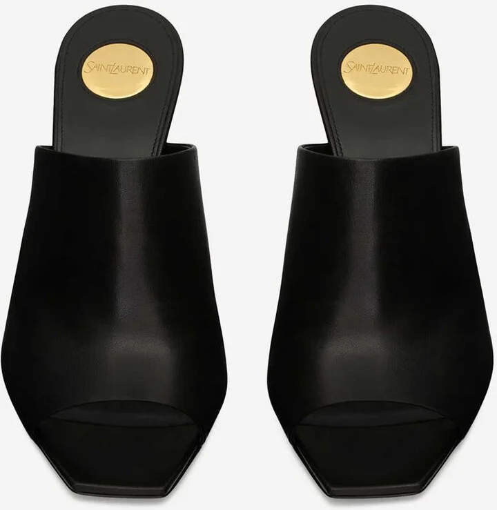 Saint Laurent Jill Leather Mules - Image 2