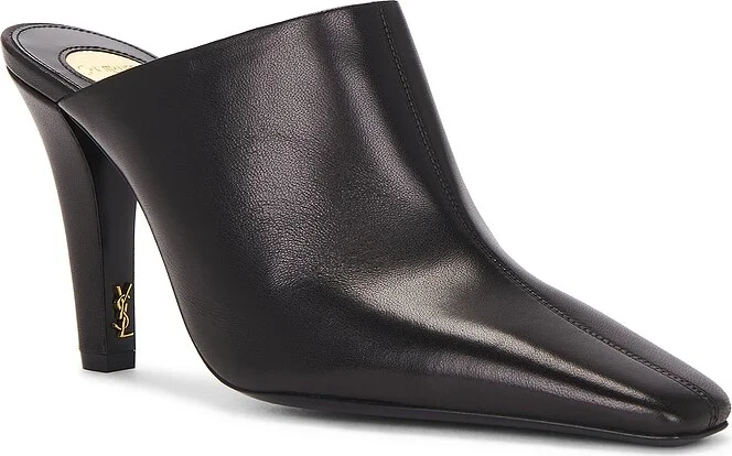 Saint Laurent Jill Mule Pump in Black - Image 2