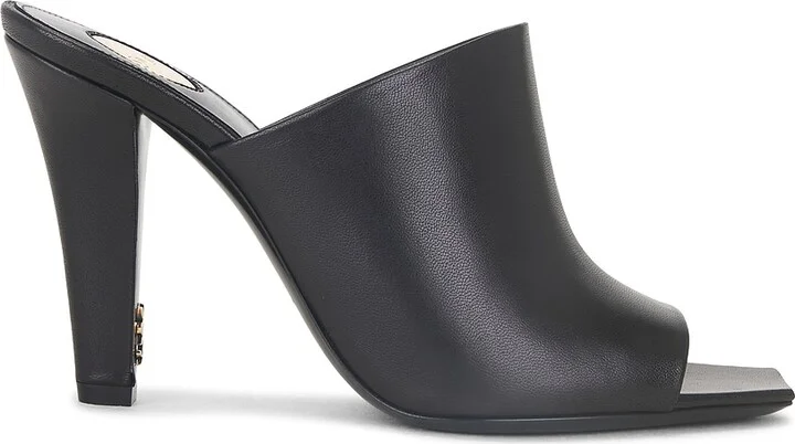 Saint Laurent Jill Mule Sandal in Black