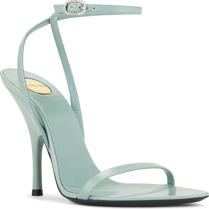 Saint Laurent Katoucha Sandal in Mint - Image 2