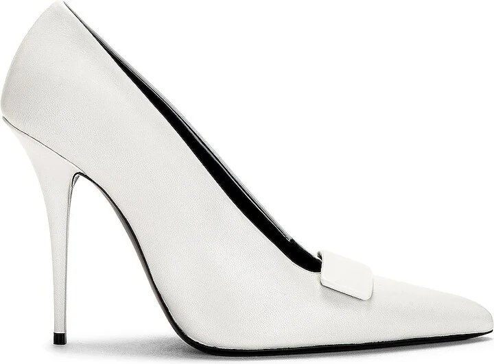 Saint Laurent Kayla 110 Heels in White