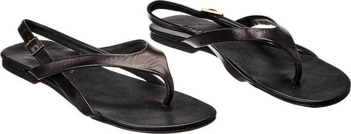 Saint Laurent Keith Leather Sandal (Authentic Pre-Loved)
